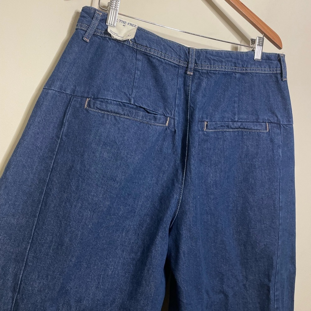 Free People Equinox Denim Trouser in Ritual Blue - Picture 8 of 9